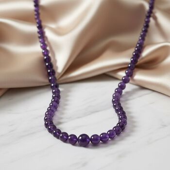 D'Joy AAA afrikanische Amethyst 50cm Halskette - 350 ct.