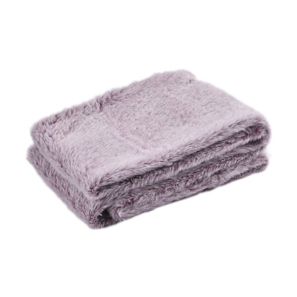 Damen Winterschal in Zweifarb-Design aus Kunstfell, Rosa image number 2