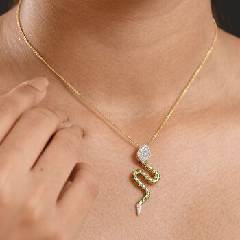 GP Trionfo Kollektion- Wei&szlig;er Zirkon und blauer Saphir Ring und Anh&auml;nger mit 50cm Kette