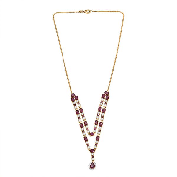 D'Joy Afrikanische Rubin 45cm Halskette - 24,30 ct. image number 4