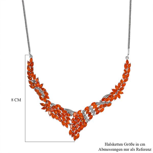 Salamanca Feueropal Halskette, 50 cm - 9,49 ct. image number 6