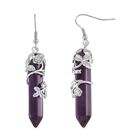 Afrikanischer Amethyst Ohrringe Reiner Edelstahl ca. 54.00 ct