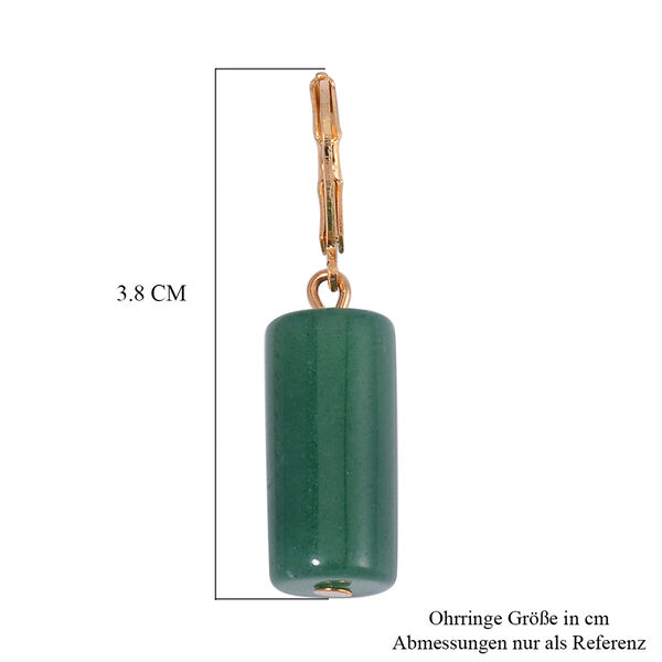 Grüner Aventurin Schmuckset  Legierung Standard gelb vergoldet ca. 91,40 ct. image number 7