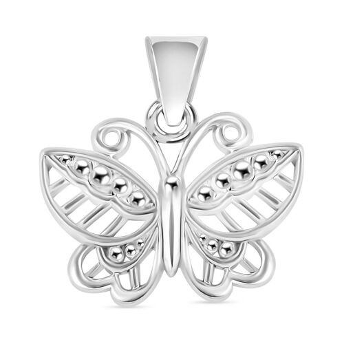 Royal Bali Kollektion - Schmetterlings-Anhänger in 925 Silber image number 0