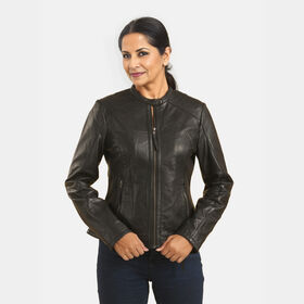 LA MAREY 100% Lammleder-Jacke, Größe 40, Schwarz