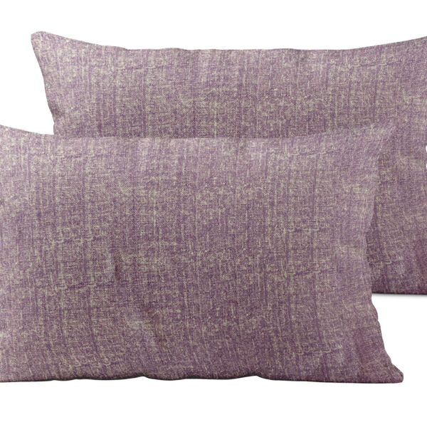 4-teiliges Set - melierte Kissenh&uuml;llen aus Mikrofaser, 2x 40x40 cm und 2x 40x80 cm, T&uuml;rkis image number 2