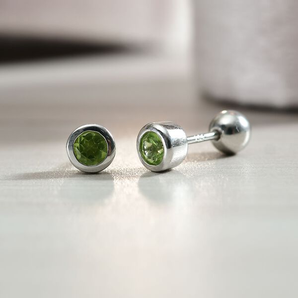 Peridot Ohrringe, 925 Silber rhodiniert - 0,61 ct. image number 1