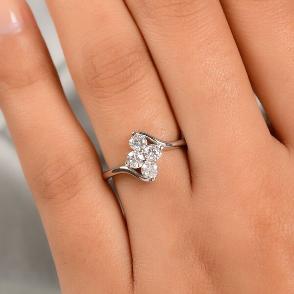 Moissanit floraler Ring, image number 3