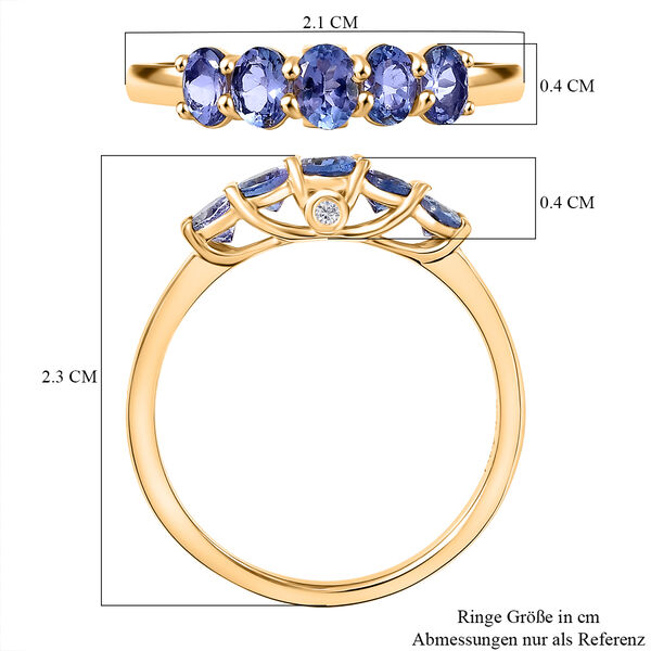 D'Joy AA Tansanit und Diamant Ring - 0,91 ct. image number 6