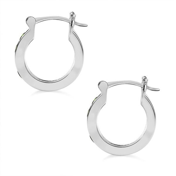 Nat&uuml;rlicher Chromdiopsid Ohrringe 925 Silber ca. 1.02 ct image number 4