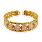 Golden strahlen Quarz Armband ca. 18 cm Antikes Gold ca. 43,00 ct.