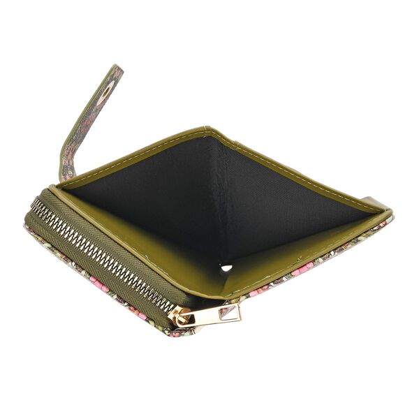 Langportemonnaie, RFID-Schutz, 19x4x9cm, Gr&uuml;n Multicolor, Alphonse-Mucha-Motiv. image number 7