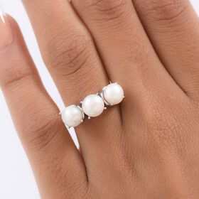 EverTrue Süßwasser Perle Trilogie Ring