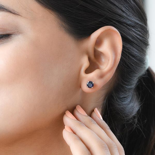 AA Masoala Saphir Ohrringe, (Fissure gef&uuml;llt), 585 Gold ca. 2.73 ct image number 3