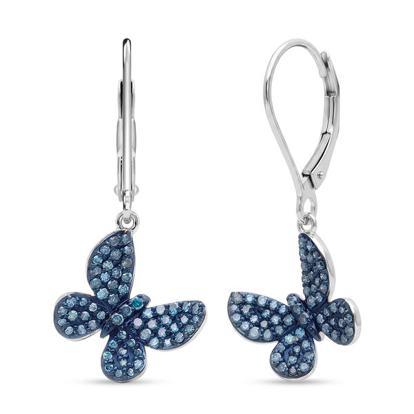 D'Joy blaue Diamant Ohrringe - 0,50 ct.