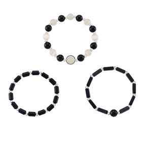 Blauer Sandstein, Erstellt weißes Katzenaugen Schmuckset ca. 175.00 ct