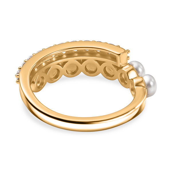 EverTrue S&uuml;&szlig;wasser Perle und Zirkon Ring image number 5