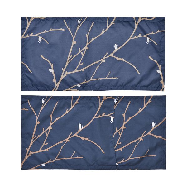 6er Set, Bettwäsche, 2 Deckenbezüge 135x200cm, 2 Kissenbezüge 40x80cm, 2 Kissenbezüge 80x80cm, Blau image number 5