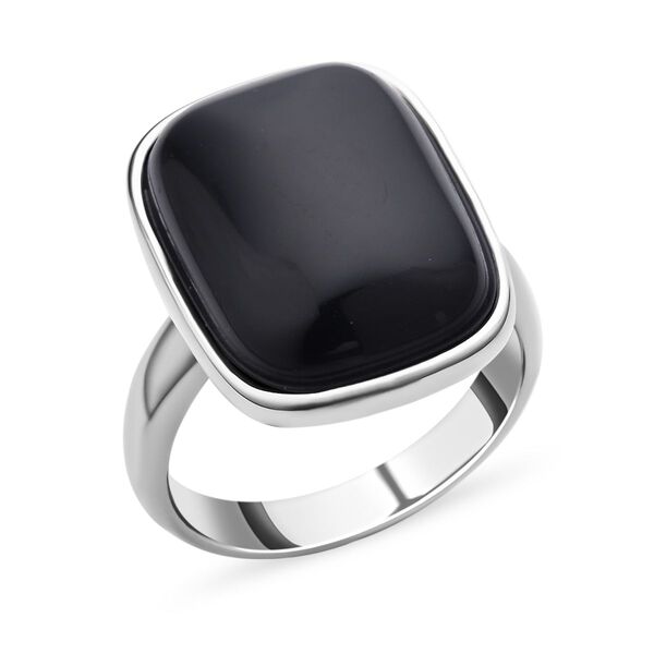 Schwarzer Turmalin Ring, ca. 35.00 ct image number 4