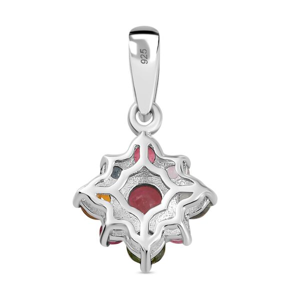 AA Mehrfarbig-Turmalin Anh&auml;nger 925 Silber rhodiniert ca. 0,97 ct. image number 5