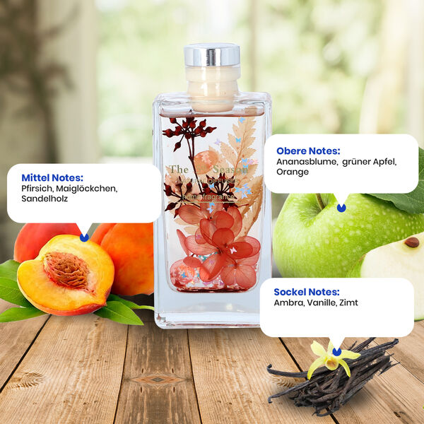 THE 5TH SEASON - Aroma Diffusor in Glasflasche mit ewigen Blumen, Rot, 150ml image number 3