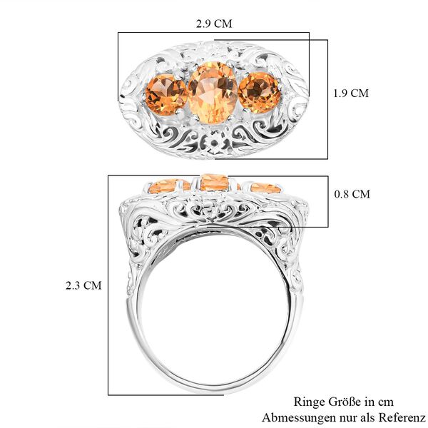 Royal Bali Kollektion- Citrin Ring - 3,33 ct. image number 5