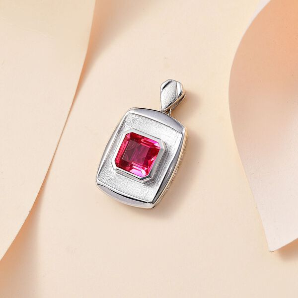 Sunset Quarz Triplette Anhänger 925 Silber rhodiniert ca. 2.75 ct image number 2