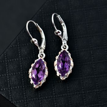 AA Rose De France Amethyst Ohrringe - 3,28 ct.