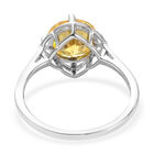 Gelber Zirkonia Ring 925 Silber platiniert  ca. 3,39 ct image number 5