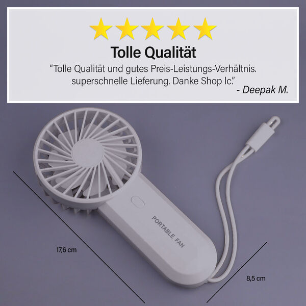 Mini Ventilator mit zwei Lüfterflügeln image number 4