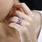 AAA Tansanit und Moissanit Ring - 3,25 ct. image number 2