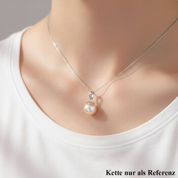 AAA wei&szlig;e S&uuml;dseeperle Anh&auml;nger in 925 Silber