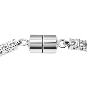 D'Joy Moissanit 19cm Armband, 925 Silber rhodiniert - 5,36 ct.
