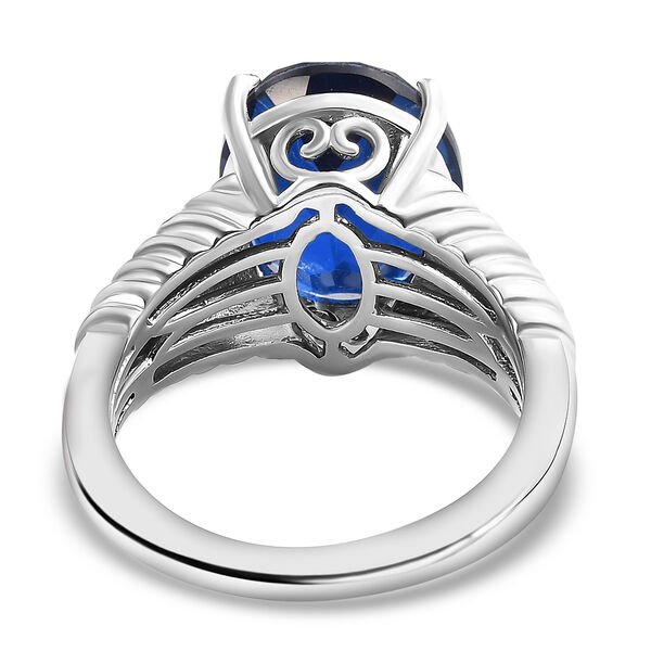 Ceylonfarbener Quarz-Ring, 925 Silber platiniert - 5,01 ct.&nbsp; image number 6