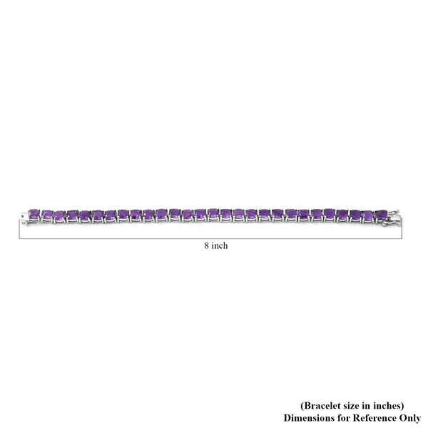 Lusaka Amethyst-Armband, ca. 19 cm, 925 Silber platiniert ca. 26,54 ct image number 3