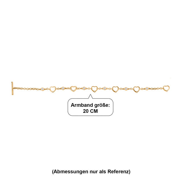 EVER TRUE Moissanit Armband ca. 20 cm Nickelfreies Messing ca. 0,69 ct. image number 4