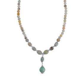 Mehrfarbiger Amazonit Halskette, 45 cm- 37 ct.