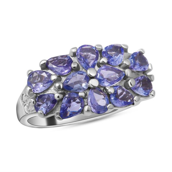 Tansanit und Zirkon Ring - 1,71 ct. image number 3