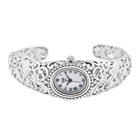 Royal Bali Kollektion - EON 1962 Armreif mit Schweizer Uhrwerk Armbanduhr, wasserdicht, 19 cm