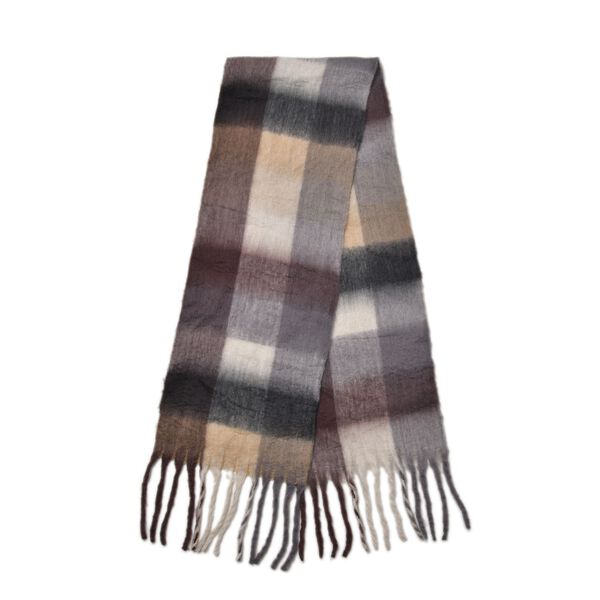 Weicher Karo-Schal, 40x225cm, braun image number 2