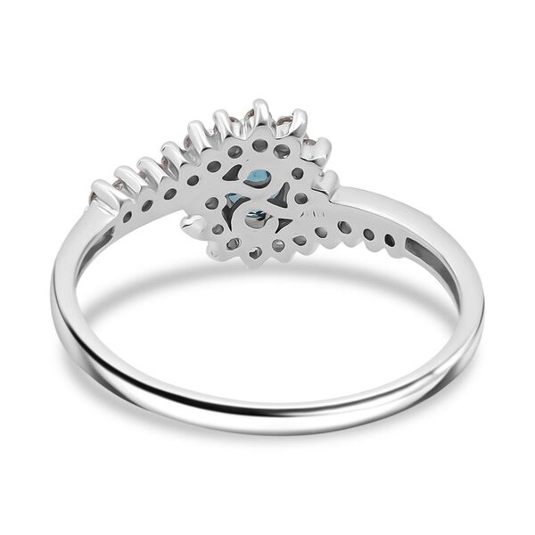 D’Joy AA blauer und weißer Zirkon Ring und Anhänger image number 12