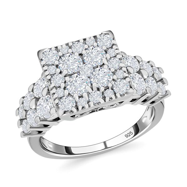 LUSTRO STELLA - Weißer Zirkonia Ring image number 4
