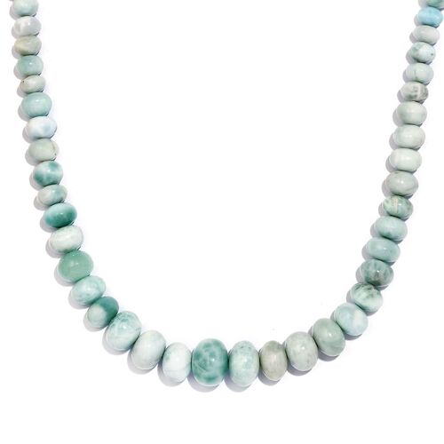 Natürliche, grüne Larimar Halskette, 45 cm - 120 ct. image number 0