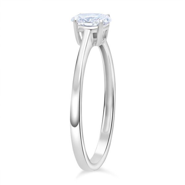 LUXURIANT VS-EF Labor Oval Diamant Ring - 0,52 ct. image number 4