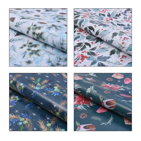 40er-Set Geschenkpapiere, Weihnachtsmotiv, Gr&ouml;&szlig;e 51x74 cm, Mehrfarbig&nbsp; image number 6