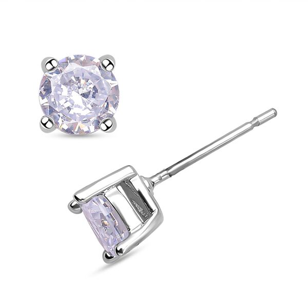 2er Wei&szlig;e Zirkonia-Ohrstecker mit Armband, reines Messing ca. 21.00 ct image number 6