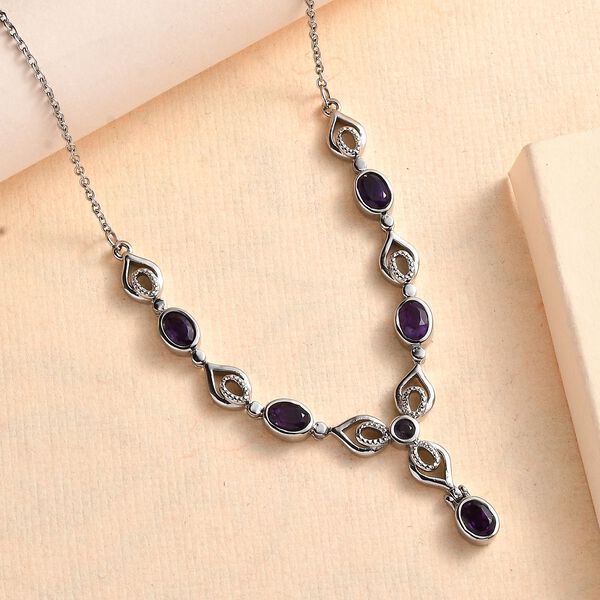 Afrikanische Amethyst-Halskette, 45 cm - 2,56 ct. image number 2