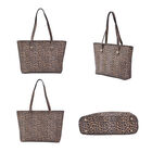 Passage - 4er-Set, Handtasche, Crossbody Tasche, Clutch und Brieftasche mit Leoparden Muster image number 2