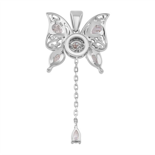 Moissanit Schmetterling Anhänger, ca. 2,65 ct. image number 4