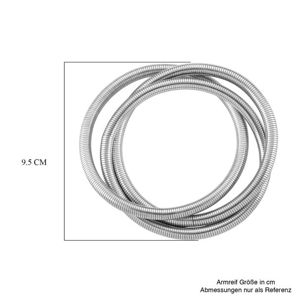 316L Edelstahl Armband, Flexibles (21.50 - 23 cm), ca. 26,00g image number 4